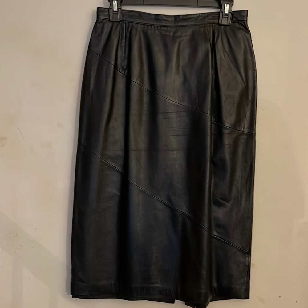 Vintage Leather Skirt